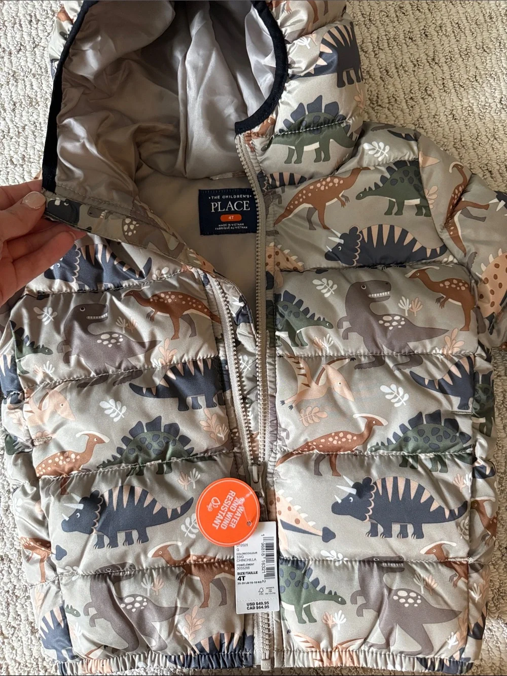 The Childrens Place puffer jacket